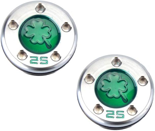 GOOACTION Golf Custom Putter Weights Green Lucky Four-Leaf Shamrock Clover 2PCS (5g 10g 15g 20g 25g 30g 35g 40g) Compatible with Select Newport Studio California GoLo Futura X Series Putter Clubs