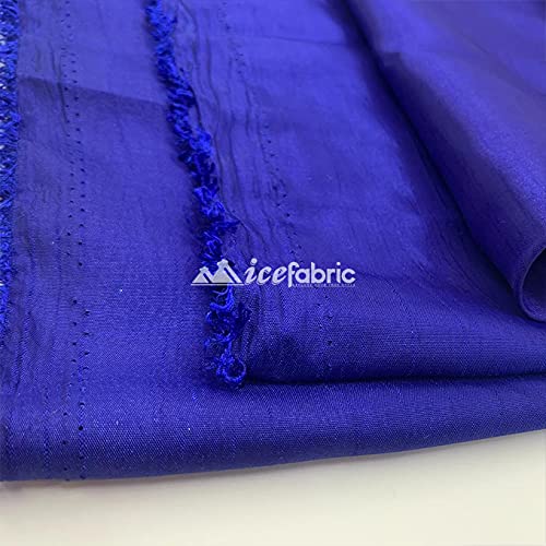 Luxury Royal Blue Taffeta Fabric By The Roll Bolt (10 Yards) 60’’ Width Wholesale Price Used For Dresses, Decorations, Tablecloth #TOP2