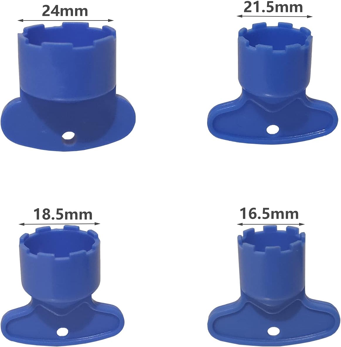 4 Pack Faucet Replacement Part Insert Filter + 4 Pack Removal Wrench Tool, Aerators Water Saving Flow Restrictor Set for Sink Tap Aerators M16.5 18.5 21.5 24 (4Size) /1.2GPM,1.5GPM,1.8GPM,2.2GPM