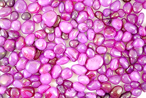 Image of Pink Onyx Pebbles for Decoration - Pebbles Stones for Fish Tank Aquarium, Fountain, Table Decor - Decorative Stones and Pebbles for Home /Garden Decor (900 Grams, Pink Onyx)