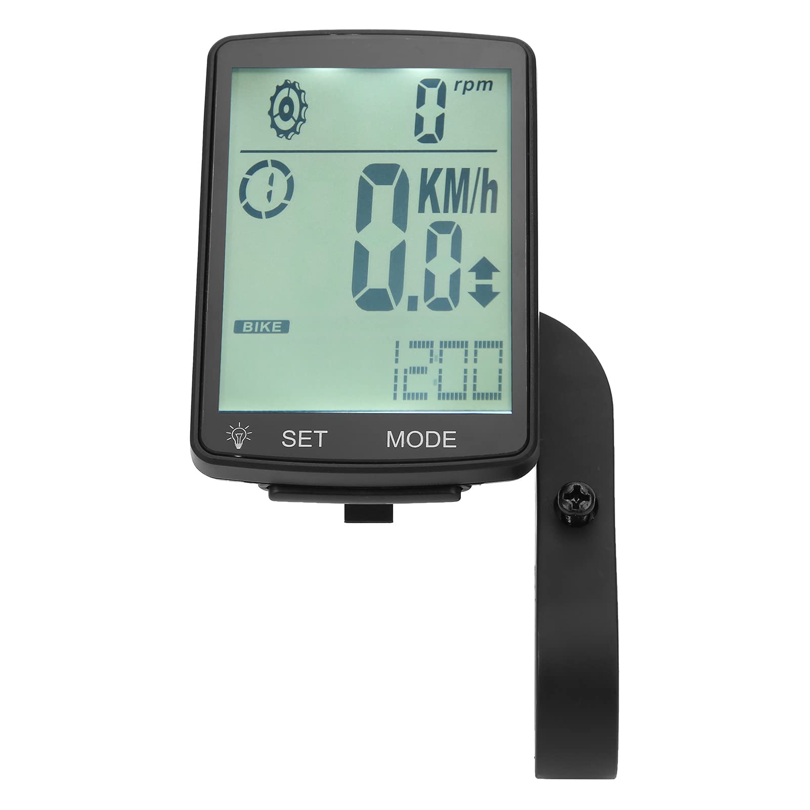 Compteur de Vélo, Cycloordinateur ABS avec écran LED 2,8 Pouces,