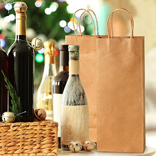Handepo HANDEPO-SHOPPING BAGS-75 Paper Wine Bags Kraft Brown Wine Bag thumb #4