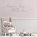 Naklejki ścienne naklejka ścienna duża samoprzylepna tapeta winylowa do pokoju dziecięcego fraza dekoracyjna naklejki 77x16cm
