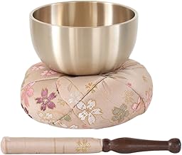 Naumukuma-chan Workshop Sakura Pattern Japanese Orin Set, Rin + Lynn Bar + Futon, 2.3 inches (7 cm) Diameter 003. White Brown