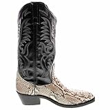 Laredo Men's Key West Python Western Boot Medium Toe Natural 9.5 D