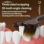 FOTN Holiday Gift Box 3-Sided Toothbrush 360 Degree Wraparound Household Deep Cleaning Tongue Dual Purpose Toothbrush 4 Pack - Image 3