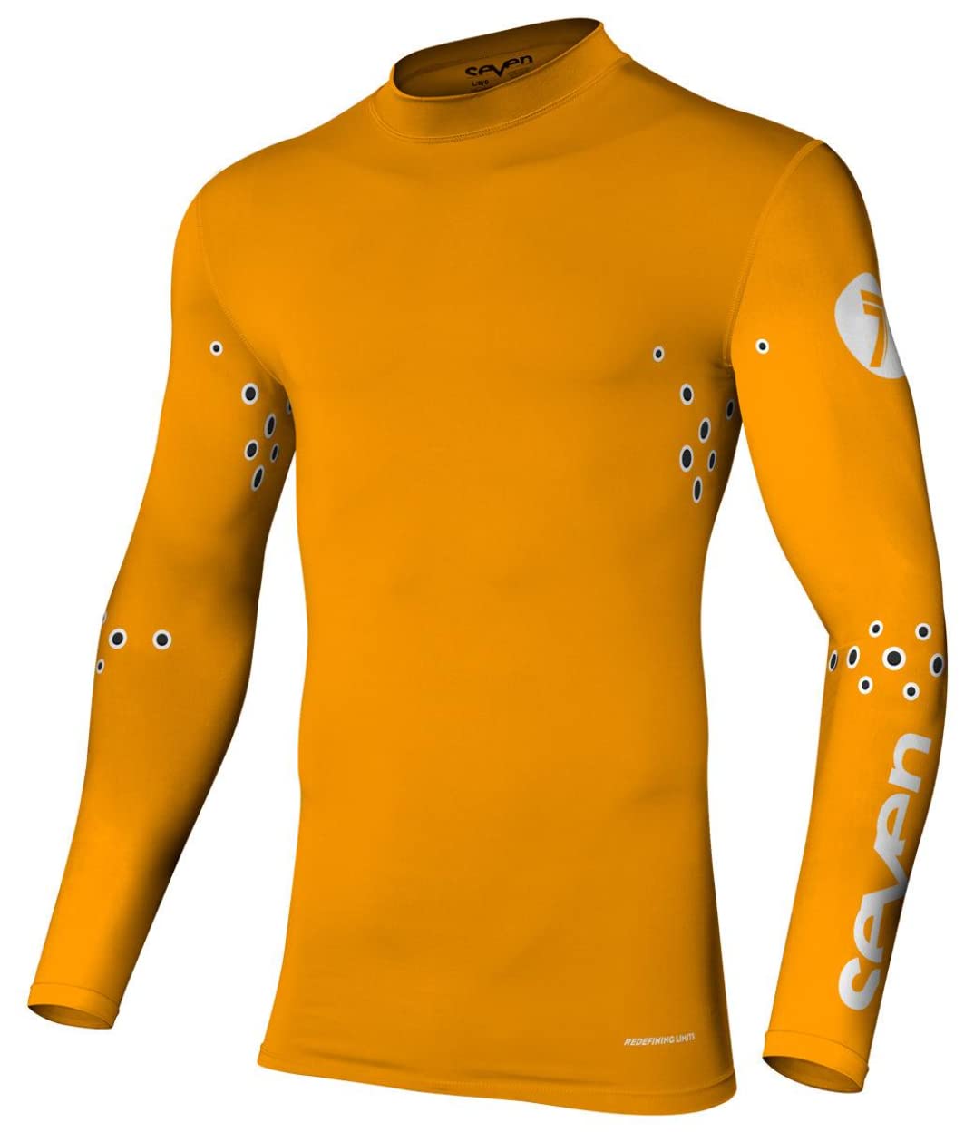 Seven Zero Laser Cut Compression Jersey (Orange, X-Large)
