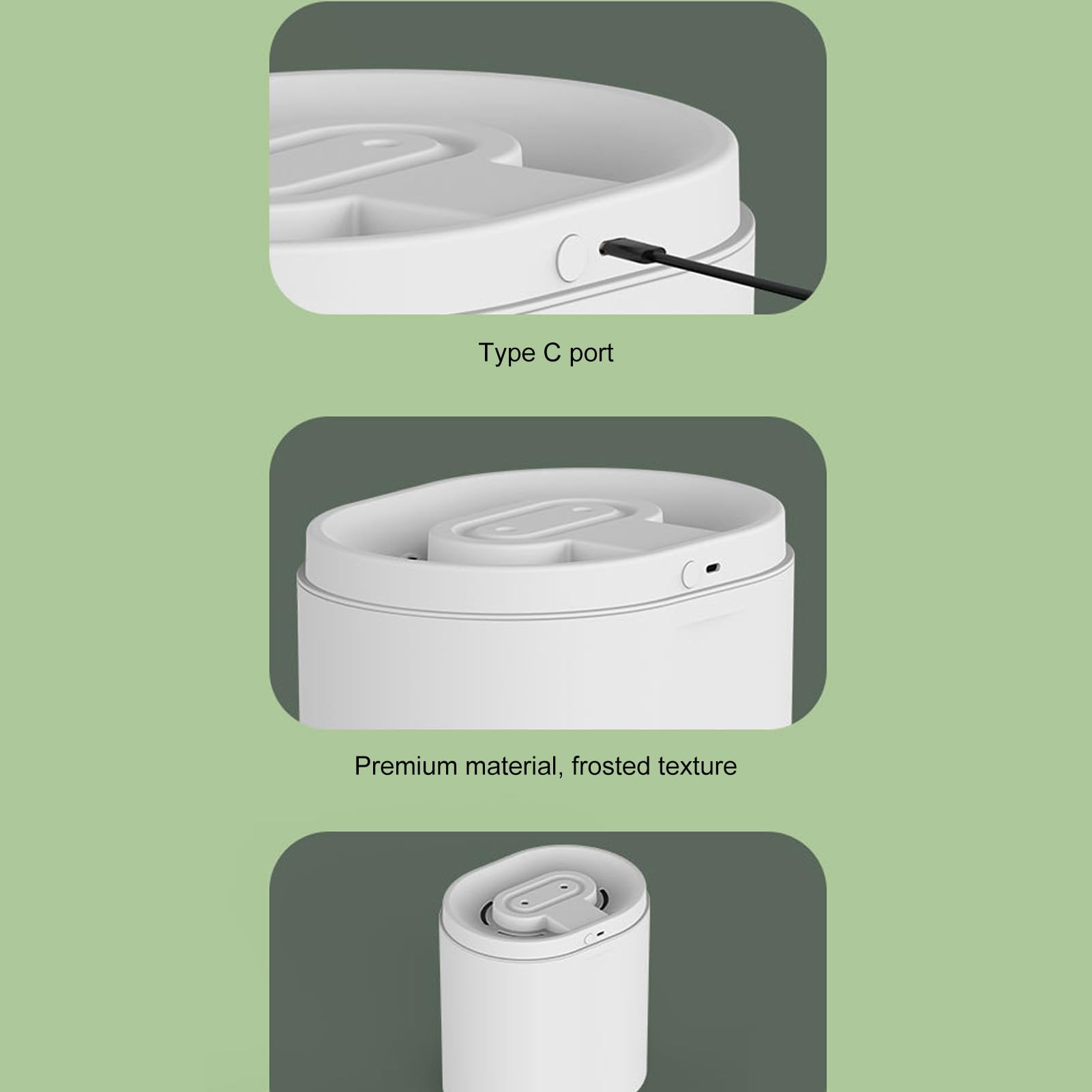 Humidificador de escritorio silencioso de 6 litros de gran capacidad, doble pulverización, USB, humidificador de aire para dormitorio, oficina, viajes