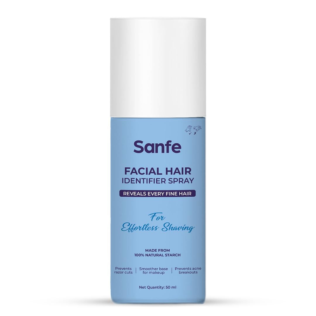Sanfe Facial Hair Identifier Spray | For Face Shaving with Razor, Dermaplaning For Women | Prevents razor cuts | 50ml-picture-27