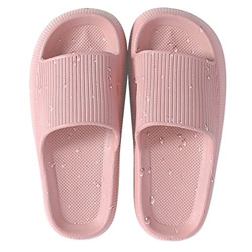 HSHAPAY House Bath Slipper For Man And Women Pillow Slides Non-Slip Lightweight Open-toe Shower Shoes Quick Drying Extra Thick Cloud Sandals