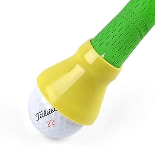 ELVES Golf Ball Pick-up Suction Cup Sticks on Putter，Putter Ball Pick up,Golf Ball Retriever for Putter Grips,Golf Ball Grabber Suction Cup Pick Up Back Saver Put On Putter Grip-Rubber