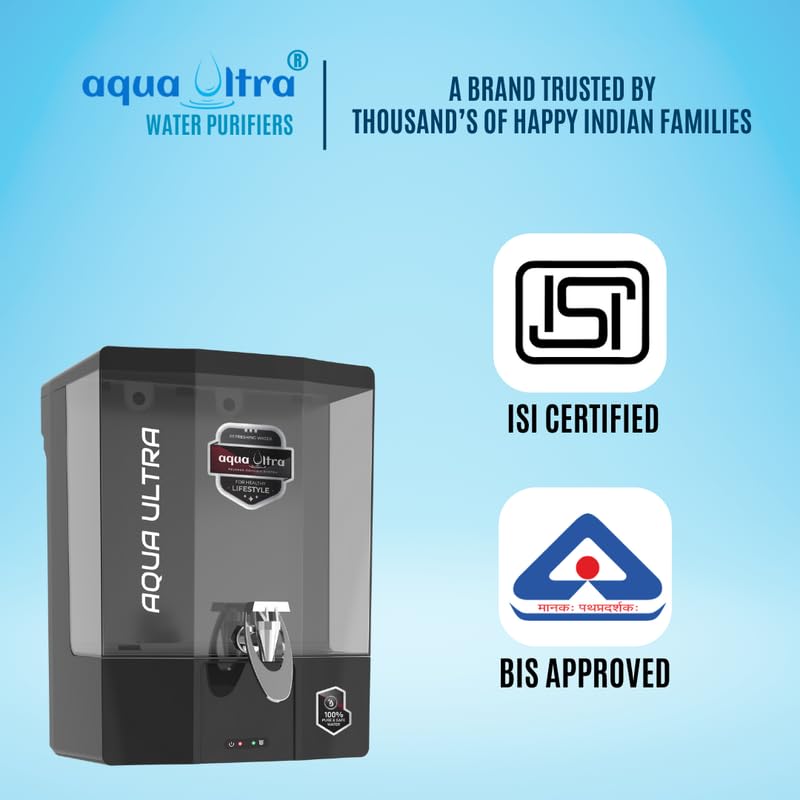 Image of AquaUltra RO Water Purifier Filter for Home | Multistage CopperMineral + UV (7X)