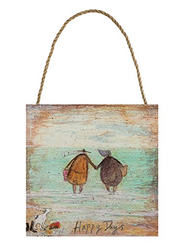 Sam Toft EMB10791 Happy Days - Cuadro de madera (20 x 20 cm), multicolor Cover
