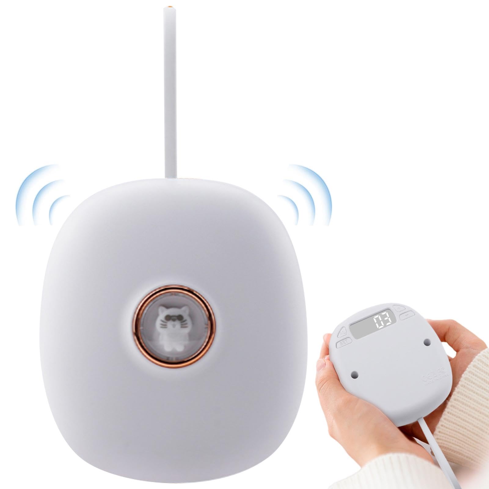 Réveil vibrant Teksome avec veilleuse et batterie USB rechargeable
