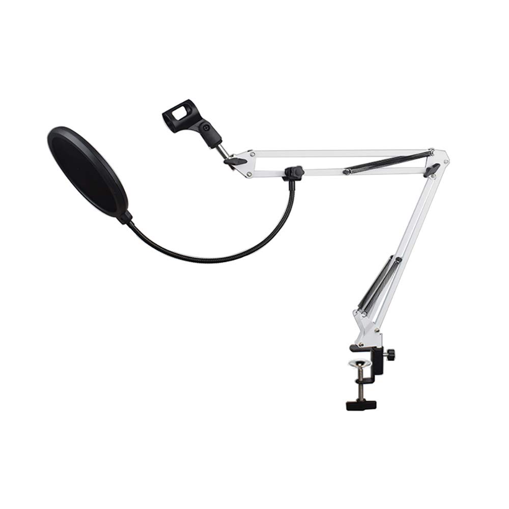 マイクアーム ポップフィルター付き 黒 HyperX QuadCast マイクアーム ポップガードをセットで導入して