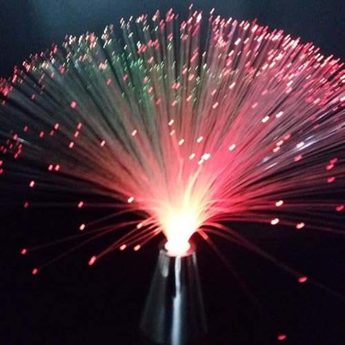 Fiber Lamp, Fountain Light Nightlight Lamp Calming Lamp, All Over The Festive Atmosphere LED Colorful Color-Changing Fiber Lamp