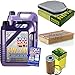 Produktbild QR-PARTS 69346369 Filter Set Inspektionspaket 10 Liter Motoröl Leichtlauf High Tech 5W-40 MANN-FILTER Innenraumfilter Luftfilter Ölfilter