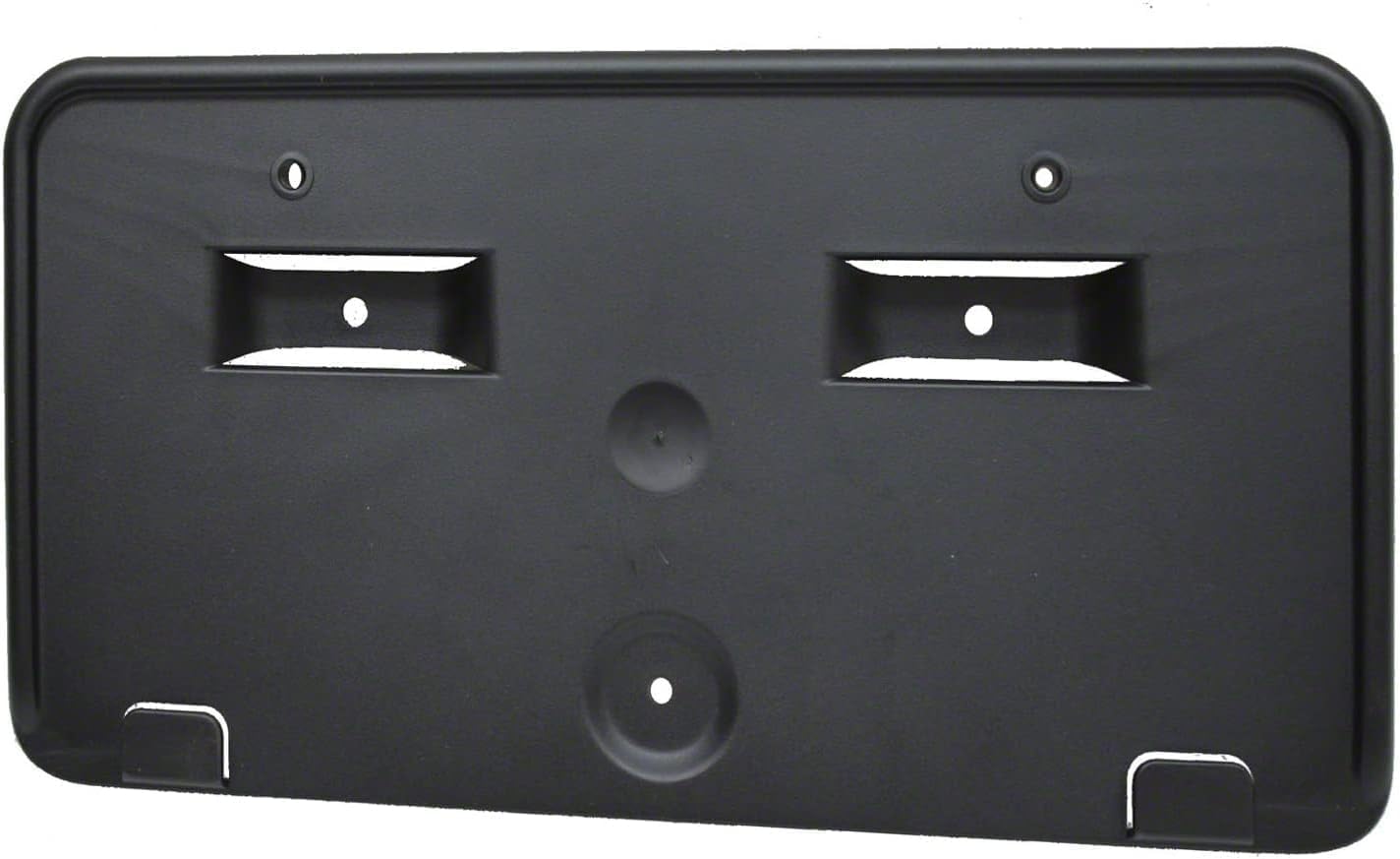 Front Bumper Cover License Plate Frame Tag Mounting Bracket Holder Replacement for 2013-2018 Ford C-Max Black Textured Plastic FO1068151 HM5Z17A385A