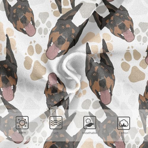 Girls' Underwear Doberman Dog Cotton Stretch Comfort Toddler Panties3