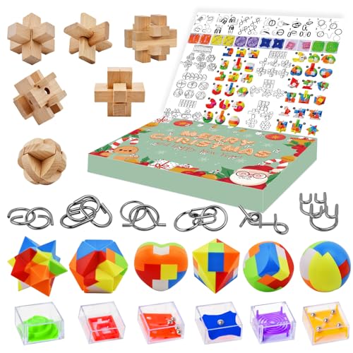 Brain Teaser Puzzle Advent Calendar, Advent Calendar 2025 for Kids,