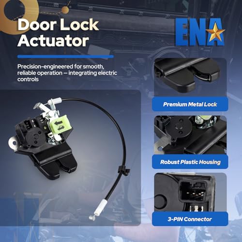 Image of ENA 81230-3Q000 Rear Tailgate Trunk Latch Lock Actuator Compatible with Hyundai Sonata 2011 2012 2013 2014 2015 Sedan Liftgate Tail Gate Latch Lock Actuator Motor Rear Door Hatch Assembly