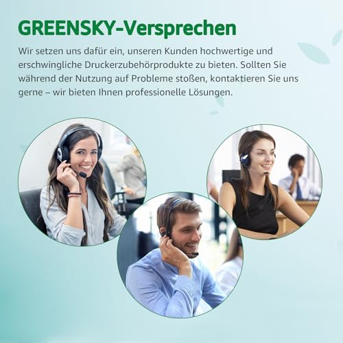 GREENSKY 405XL Multipack Kompatibel für Epson 405XL 405 XL für Epson Workforce Pro WF-4820 Patronen WF-4830 WF-3820 WF-3825 WF-4825 WF-7835 WF-7830 WF-7840 WF-7310 Druckerpatronen (405XL-10 Pack)