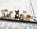 Produktbild empireposter Mousepad Katzen auf Stahlträger Grösse 24x19 cm - EPDM-Kautschuk, fest, elastisch, abriebsicher, PVC-frei