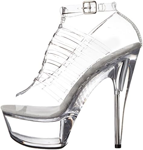 Ellie Shoes Women's 609-AMBER, Clear, 10 B US | Image 7