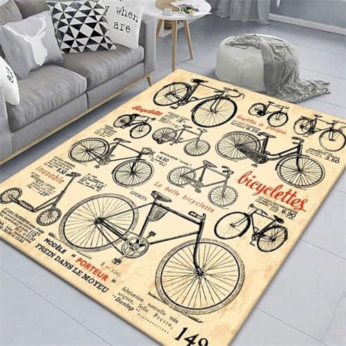 Alfombra para dormitorio juvenil lavable y suave de 140x200cm beige 2