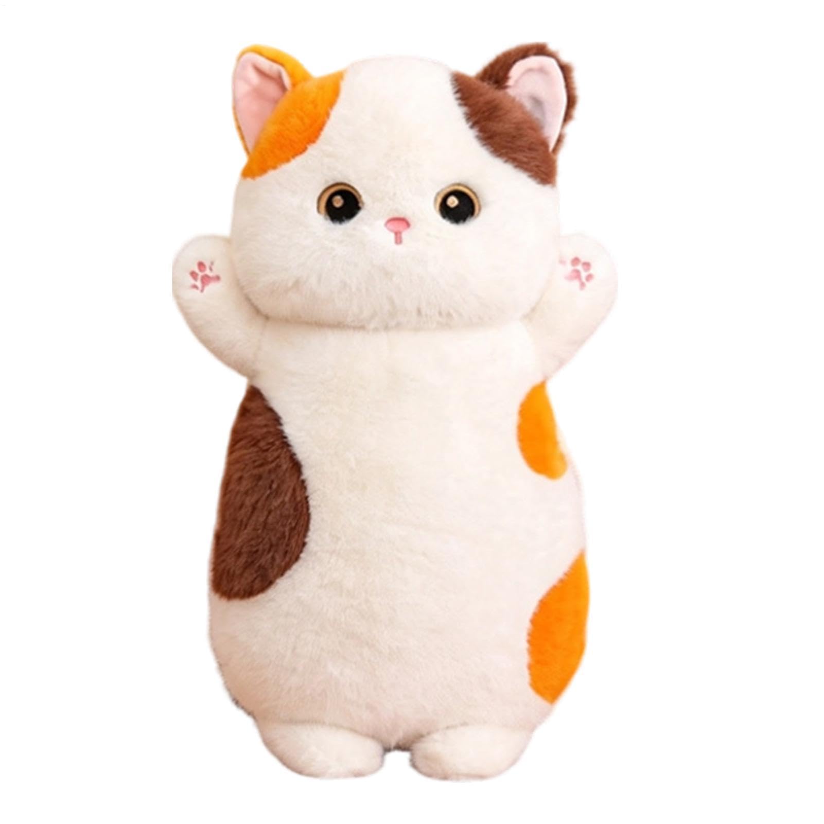 Almohada De Gato De Peluche Para Dormir Juguete De Peluche Suave De 65 cm | Almohada Corporal Larga De Gato Para Niños Niñas Adultos Hogar Sofá Cama Salón Dormitorio Decoración Cumpleaños