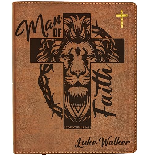 Farm and Posh Personalized NIV Bible Custom Holy Bible New International Version Man of Faith (Man of Faith Personalized)