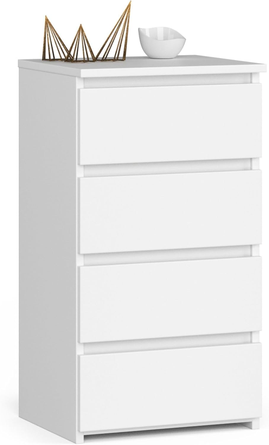 Ladekast Met 6 Lades Voor Woon- En Slaapkamer - 120 X 40 X 82 Cm Spaanplaat Wit