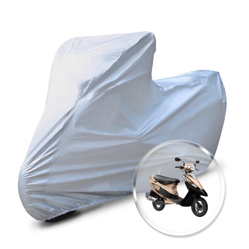 Image of Neodrift 'CrystalMax' Bike Cover for TVS Scooty Pep Plus (All-Weather Motorcycle Protection, Water & UV Resistant, Dustproof, Windproof).