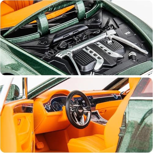 Image of Invite Enterprise 1:24 Scale Bentley Continental GT Exclusive Alloy Metal Pull Back Die-cast Car Model with Sound Light Mini Auto Toy for Kids Metal Model Toy Car with Sound and Light(Multicolor)