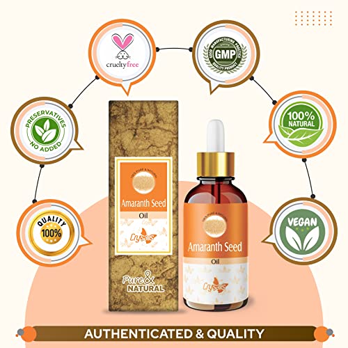Image of Crysalis Amaranth Seed (Amaranthus) Oil|100% Pure & Natural Undiluted Essential Oil Organic Standard For Skin & Hair Care| Moisturizes Skin |Therapeutic Grade Oil|30ml with dropper