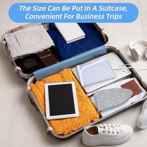 Yuomeaz Heat-Resistant Steamer Mitt Glove with Pressing Cloth, Portable Heat-Resistant Steamer Mitt Glove with Pressing Cloth, Handheld Ironing Board Garment Steaming Accessories Gloves for Clothes - Thumbnail 5