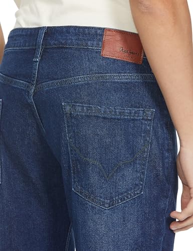Image of Pepe Jeans Men's Straight Fit Jeans|Mid Rise |Stretchable Fabric| Jeans for Men | Available in Plus Size