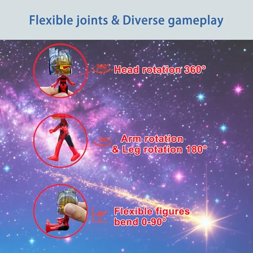Image of PLENTY MORE HelmeTeam Glitters Mars-Action Figure with Transparent Glitter Helmet, Collectable Mars ID Card, Suitable for 6+ Kids, Safe Plastic Toy Fostering Planetary Knowledge & Adventurous Play