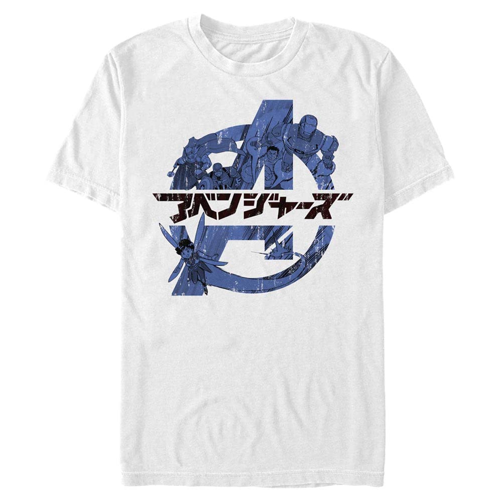 Avengers Classic - Avengers Anime Bisiklet Yaka T-Shirt Tişört Erkek