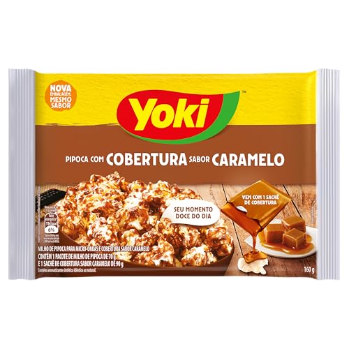Yoki Popcorn Micro Cobertura Caramelo 160G