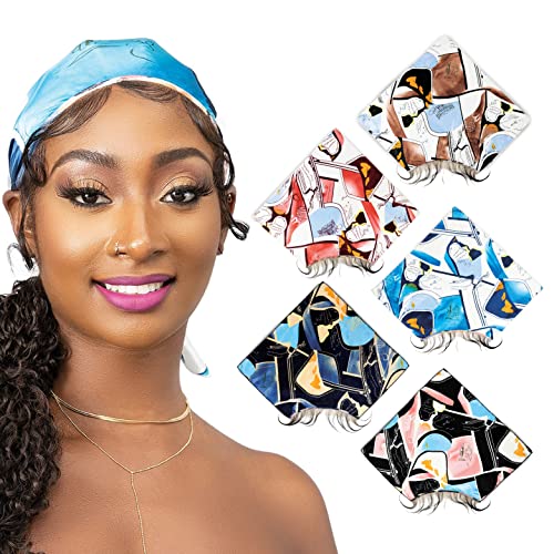 Janet Collection Melt LaFichu Edge Scarf with Baby Hair –Satin Head Wrap for Edge Style – Hand Knotted Scarf with Baby Hair2