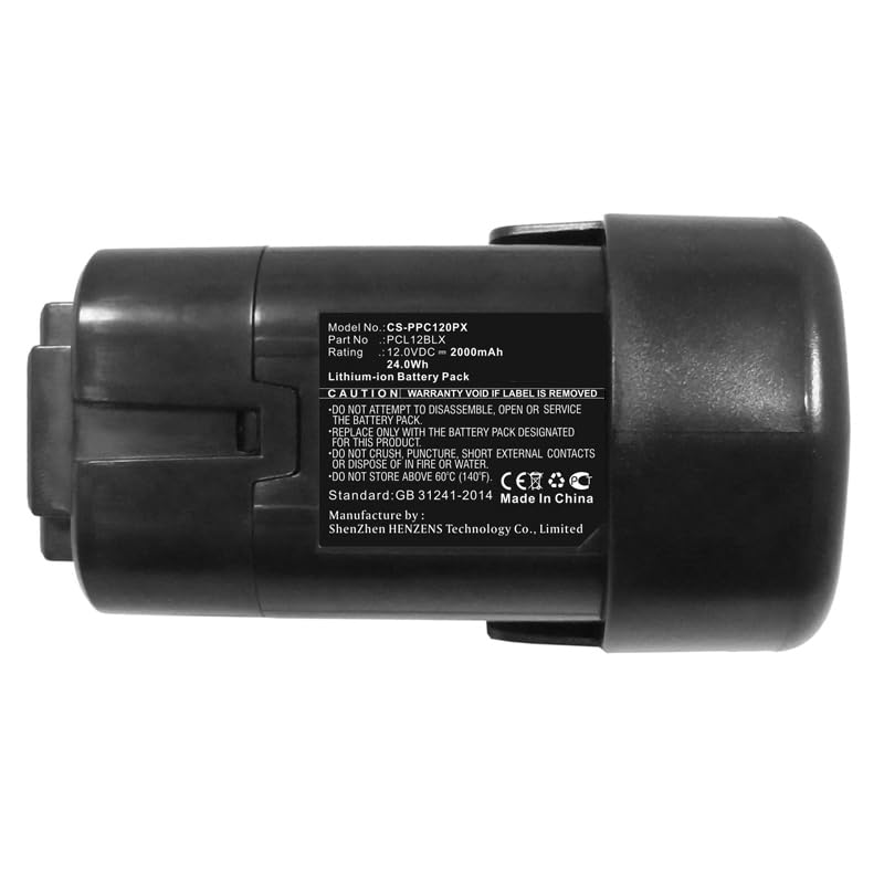 Battery Suitable for Porter Cable PCL120CRC, PCL120CRC-2, PCL120CRCD