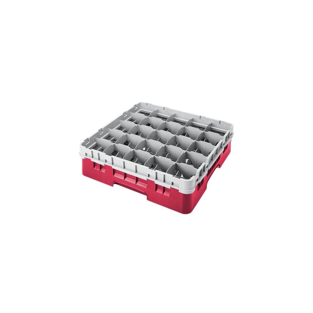 Camrack Glass Rack, W/Extender, Full Size, 25 Compartments, 3-1/2'' Max. Dia., 3-5/8'' Max. Height, (5 Pieces/Unit)