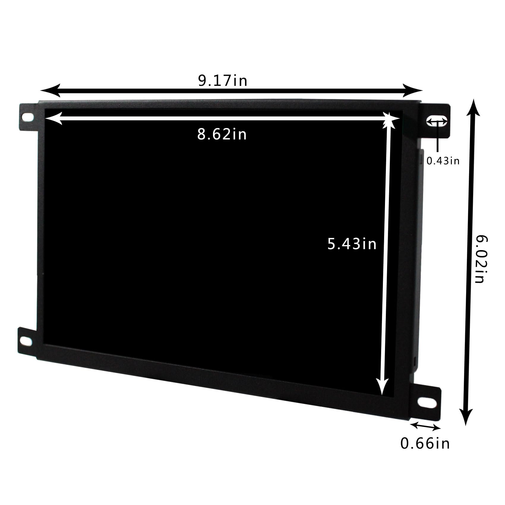 VSDISPLAY 10,1 pollici 1280x800 IPS piccolo schermo LCD 1000 pidocchi pannello di visualizzazione ad alta luminosità con cassa del metallo, supporta l'ingresso video USB