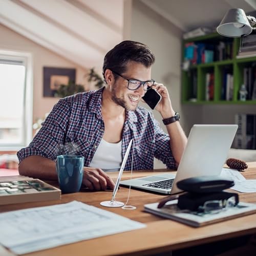 Tofficu Caneta de Mesa com Corrente Esférica - Roller Ball Pen - Azul