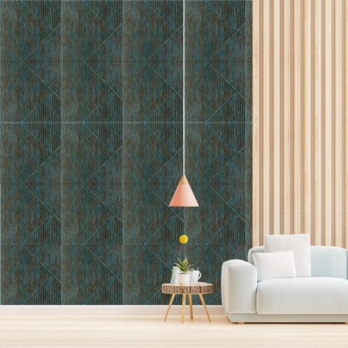 Image of Kayra Decor 3D Self Adhesive Wall Panel Rustic Wood TP 106 Design Pack of 12 Covers 32.34 Sq. Ft.TP106