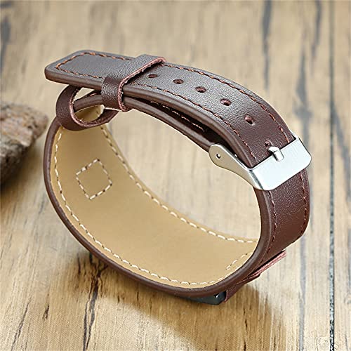 Mprainbow Custom Personalized Medical Alert Id Bracelet For Men, Adjustable Genuine Leather,Blood Thinner #TOP5