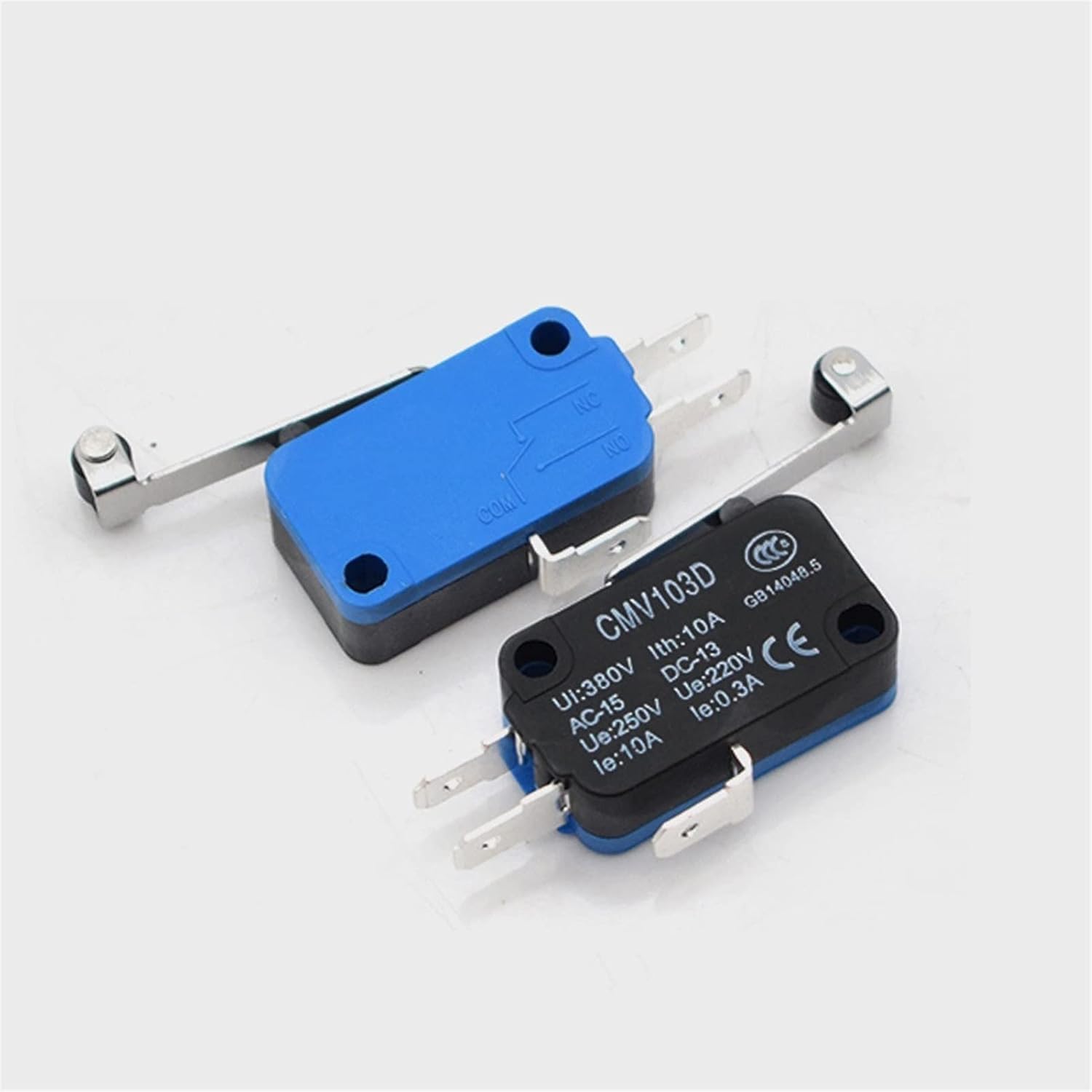 Amazon.co.jp リミットスイッチ 小型リミットスイッチ CMV103D UE220V 0.3A ロングハンドルオープンリミット