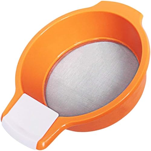 Cabilock 1 colador de malla fina de acero inoxidable para harina y tierra, herramienta multifuncional de cocina y jardinería, fácil de usar y
