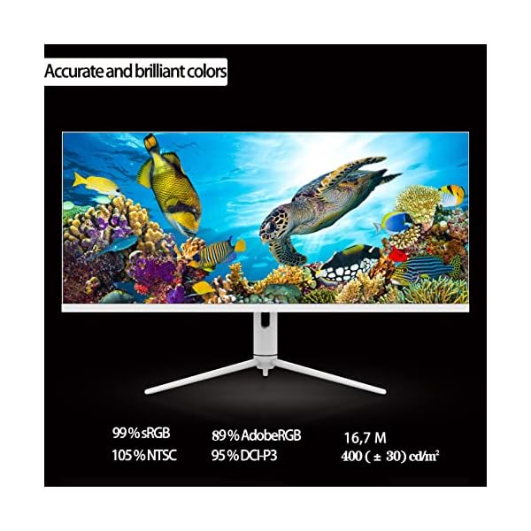 LC-Power Gaming Monitor, Display para PC(40", UWQHD IPS 144 Hz, HDR 600, 3440 x 1440, 4 ms, 400cd/m², HDMI & DP & USB-C, Flicker Free, AMD FreeSync, FPS/RTS, Pip/PbP, Altura del Soporte Ajustable) - Image 5